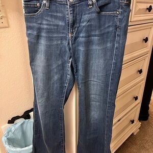 Ag Adriano Goldschmied Dark Blue Bootcut Jeans(31R)